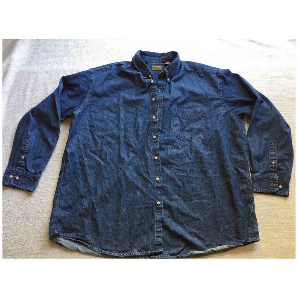 St. John’s bay 100% cotton jean men’s shirt 3x